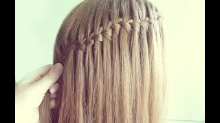 Waterfall braid- warkocz wodospad krok po kroku