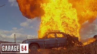 ВЗРЫВ ГАЗОВОГО БАЛЛОНА в АВТОМОБИЛЕ