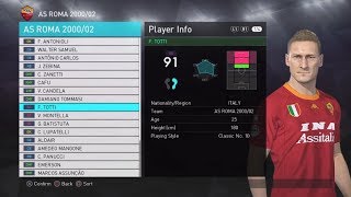 PES 2018 AS ROMA 2000/2002