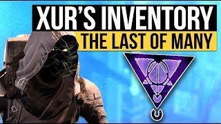 Destiny | The Final Xur Location & Exotic Inventory (Before Destiny 2..) 1st September 2017!