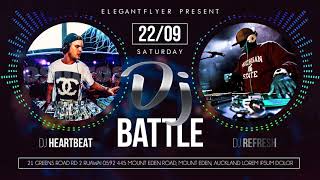 Dj Battle - Animated Flyer + Instagram Template Photoshop + Facebook Event