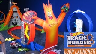 Hot Wheels Track Builder Loop Launcher 2016 Review By RaceGrooves