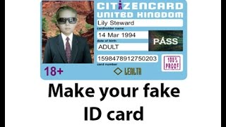 How to make fake ID card / Student Card / Driving licence / Police Card / Office Card in Pak India