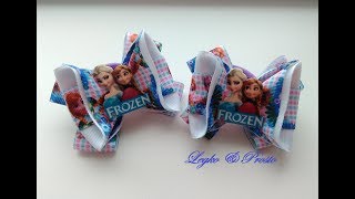 Бантики мультяшки из репсовых лент МК Канзаши / Ribbon cartoons of REP ribbons Kanzashi MK