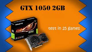 GTX 1050 2GB - Benchmarks in 25 games - 1080p & 2160p/4K