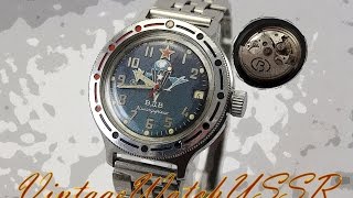 Instructions for using mechanical Soviet watch Selfwinding Vostok Amphibian