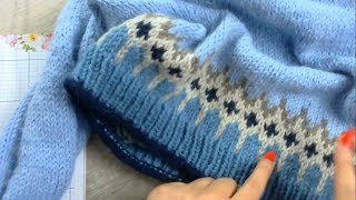 [Видеоурок Лопапейса #2] Жаккард по кругу без ступенек с протяжками и без протяжек