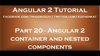 Angular 2 container and nested components