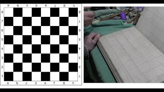 Шахматная доска своими руками, разметка шахматной доски