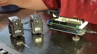 Control Dynamixel AX-12 smart servos with the DynamixShield and Arduino Due