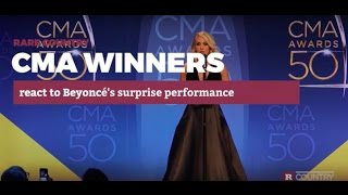CMA Winners React to Beyoncé's Surprise Performance