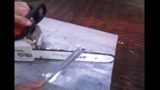 Штиль 180, заточка цепи бензопилы видео,  Stihl 180 chainsaw chain sharpening video
