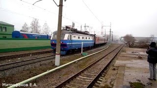 Электровоз ЧС2к-643 (ТЧЭ-33) со скорым поездом № 192И, Москва - Северобайкальск.
