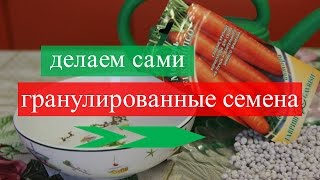 Как сделать гранулированные семена, Или козюли от Юли :-)
