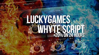 LUCKYGAMES - WHYTE SCRIPT ON TOP | OVER 20% IN 24 HOURS