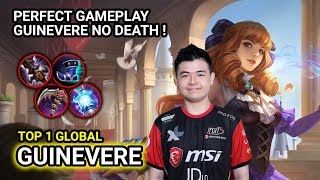 GUINEVERE NXL HINELLE Without DEATH ! Top 1 Global Guinevere Gameplay - Mobile Legends