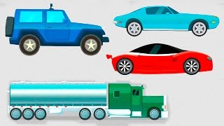 Мультики про машинки Учимся считать с машинками. Мультфильмы для детей развивающие.