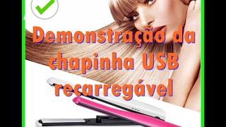 Chapinha USB recarregável - Veja como usar essa chapinha