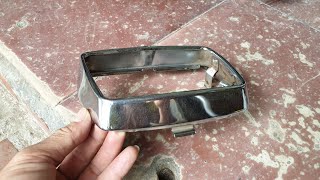 Vòng kiềng đèn pha cub đèn vuông, custom , dd đỏ, shop phụ tùng rin