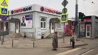 Виртуальная поездка на трамвае через центр города Краснодар. Вид из окна на центр Краснодара 2019