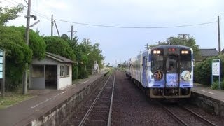 【前面展望】のと鉄道七尾線 普通列車 (下り) 七尾 ⇒ 穴水