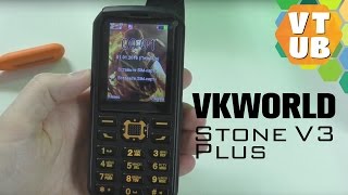 VK World Stone V3 Plus Кнопки Фонарик Повербанк Антена