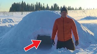 Выживание в лесу зимой. Снежная пещера - укрытие в мороз. Иглу, квинзи, снежанка.