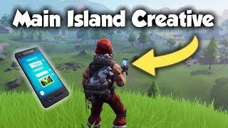*SEASON 8* How To Get To The MAIN ISLAND In Creative With The Phone! (Fortnite)