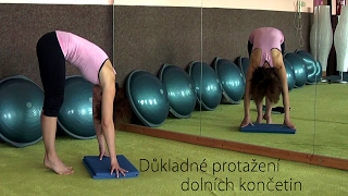 Důkladné protažení dolních končetin