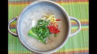 Cháo Bò - cách nấu CHÁO BÒ với nấm , gừng Ngon ăn giải cảm dễ dàng nhanh - Tram Nguyen Germany