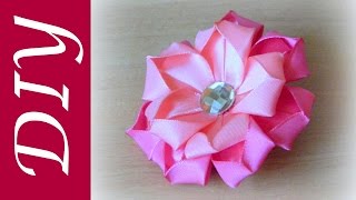 Лепесток канзаши из пятисантиметровой ленты/Kanzashe petal of five centimeter tape