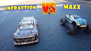 ARRMA INFRACTION vs TRAXXAS MAXX