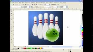 Как нарисовать кегли и шар для боулинга в CorelDRAW