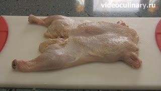 Удаление костей из курицы от http://videoculinary.ru