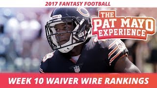 2017 Fantasy Football - Week 10 Waiver Wire Rankings, Injuries, Recap + MORE