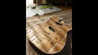 HOTEI MODEL 製作　ギター　塗装　落とし込み　布袋