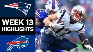 Patriots vs. Bills | NFL Week 13 Game Highlights