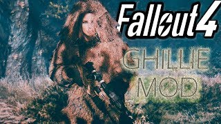 Fallout 4 - COD Ghillies Wasteland Sniper Build - Ghillie Mod (Suit and Weapon Wraps)