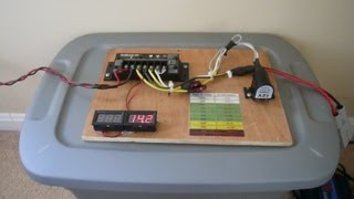 My simple home solar setup - 120w panel - Morningstar Charge Controller