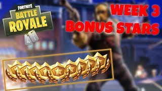 WEEK 3 BONUS STARS LOCATION - SEASON 4 (Fortnite Battle Royale)