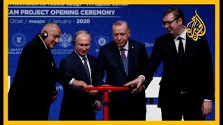 ?? ?? أردوغان وبوتين يفتتحان مشروع السيل التركي
