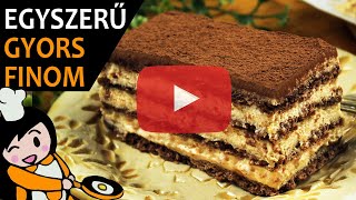 Kávés-karamellás szelet - Recept Videók