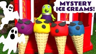 Funny Funlings McDonalds Drive Thru Spooky Play Doh Ice Cream with Thomas and Cars McQueen TT4U