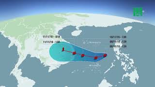 Bão số 6 có thể đổ bộ vào Nam trung bộ tối 10/11| VTC14