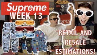 RETAIL AND RESALE EST. SUPREME x CLOUT GOGGLES WEEK 13 | BIGGEST SUPREME DROP OF SS18?