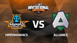 Hippomaniacs против Alliance, Вторая карта, Группа B, GG.Bet Dota 2 Invitational