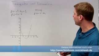 Tangenten und Normalen - Mathematik Abituraufgabe Analysis