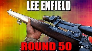 WW2 LEE-ENFIELD ON ROUND 50 - CALL OF DUTY WW2 ZOMBIES