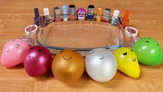 Mixing Makeup and Floam Into Clear Slime ! RELAXING SLIME WITH BALLOONS | Tanya St