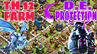 TH12 Trophy Base / Farming Base / D.E. Protection Base | June Update 2018 - Clash of Clans